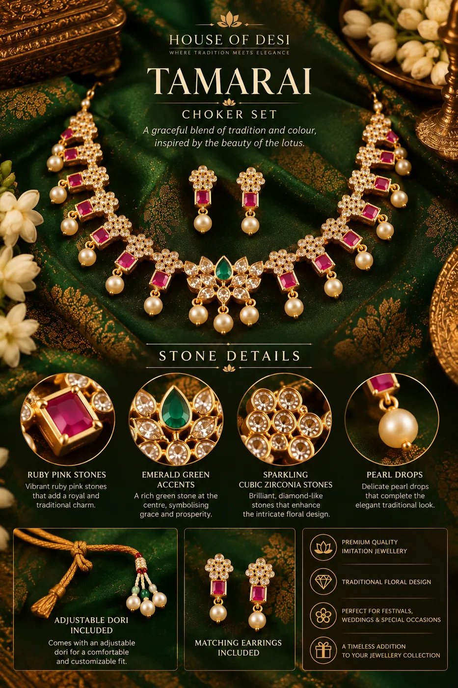 Tamarai Choker Set — view 3